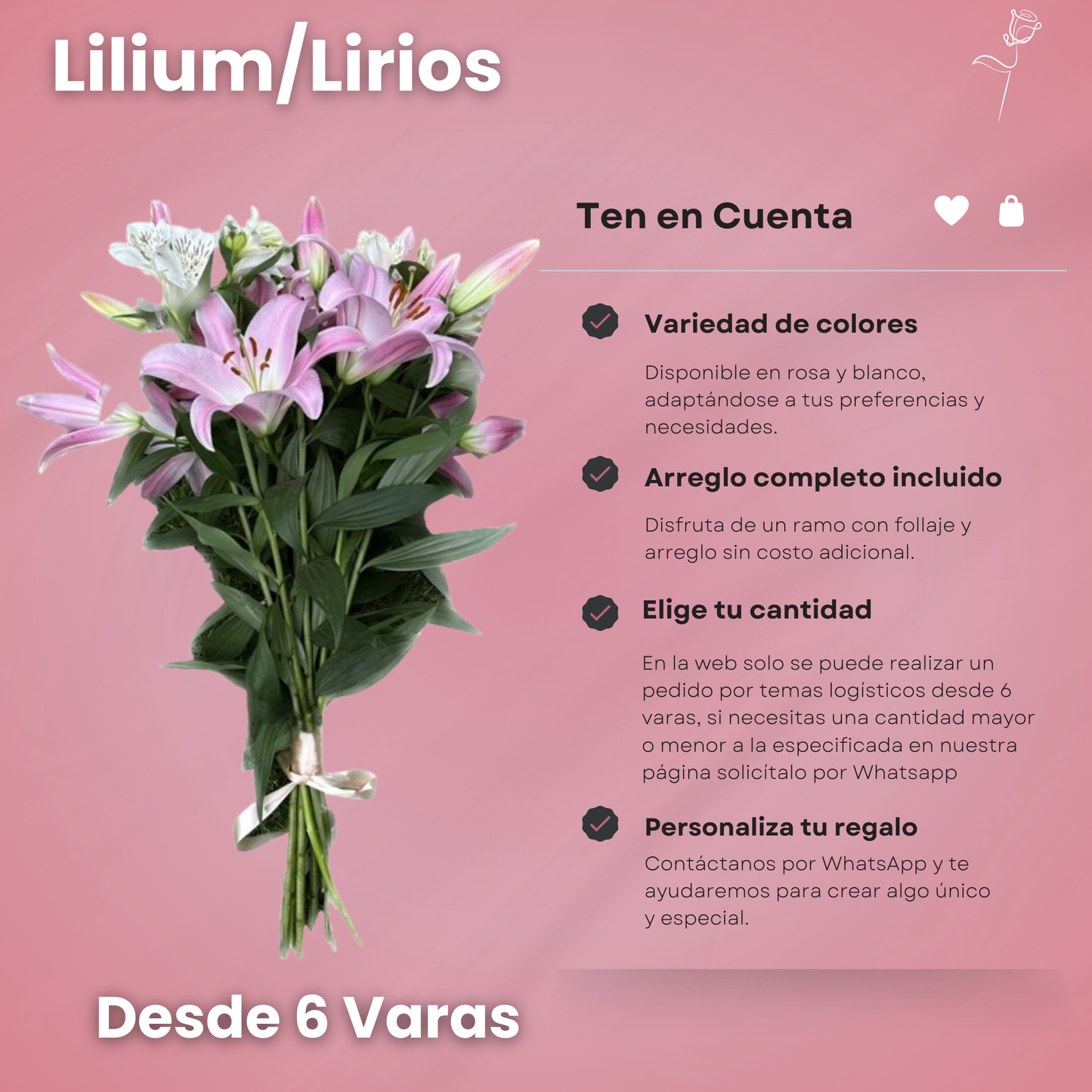 Lilium - Ramo Premium (6, 12 o 18 Varas)