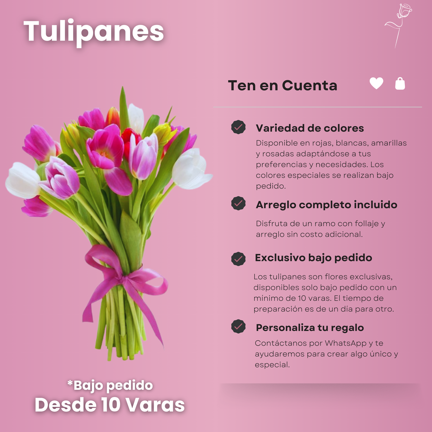 Tulipanes - Ramo Exclusivo (desde 10 Varas)